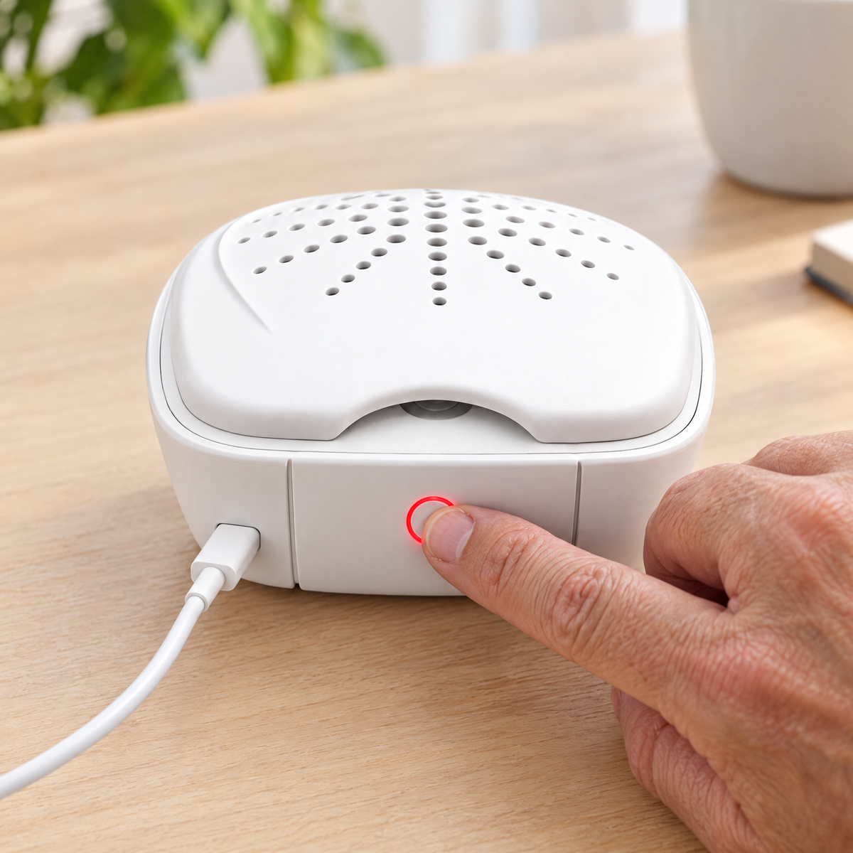 Si accende con un tocco, ricarica USB-C