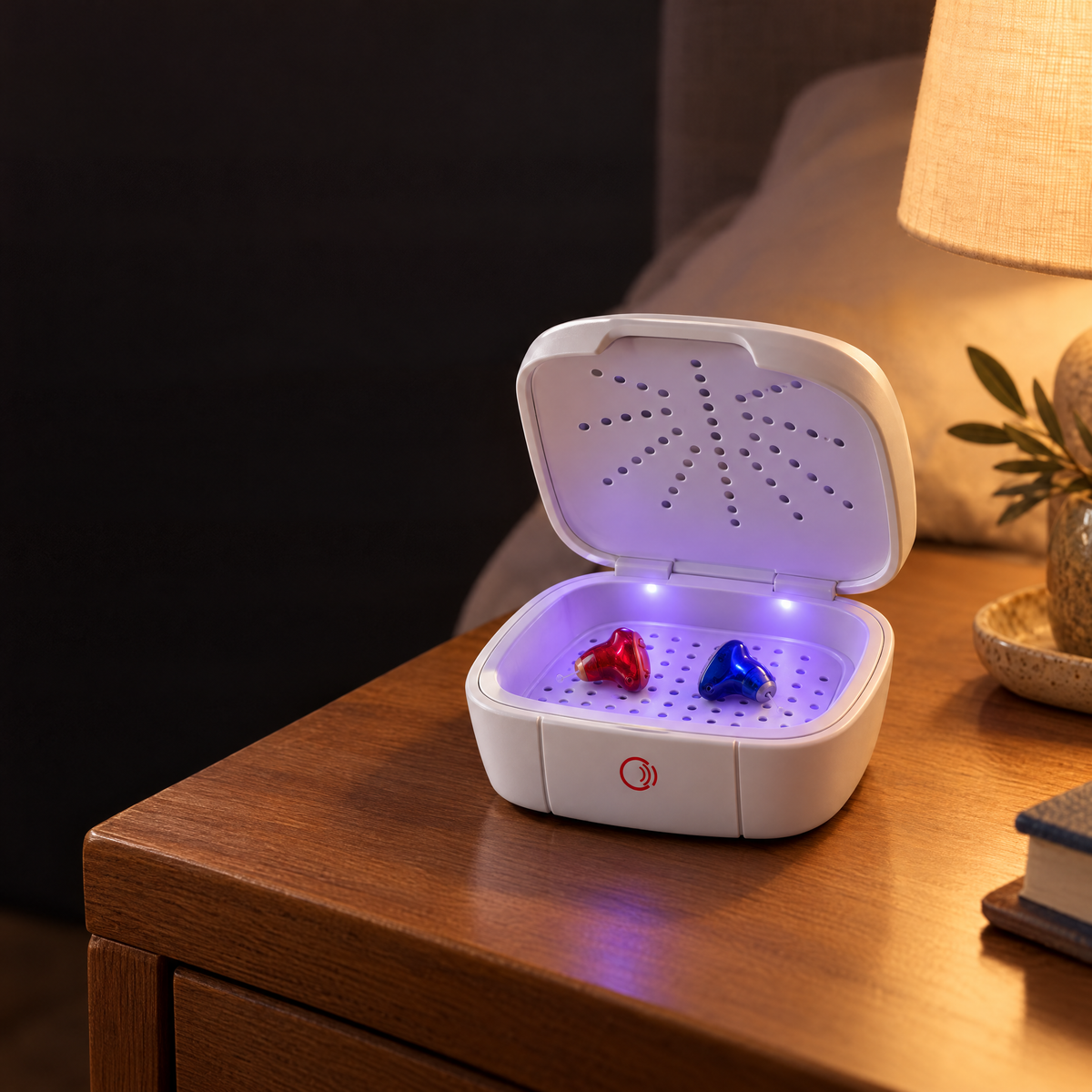 Box Asciugatore UV aperto con gli apparecchi dentro
