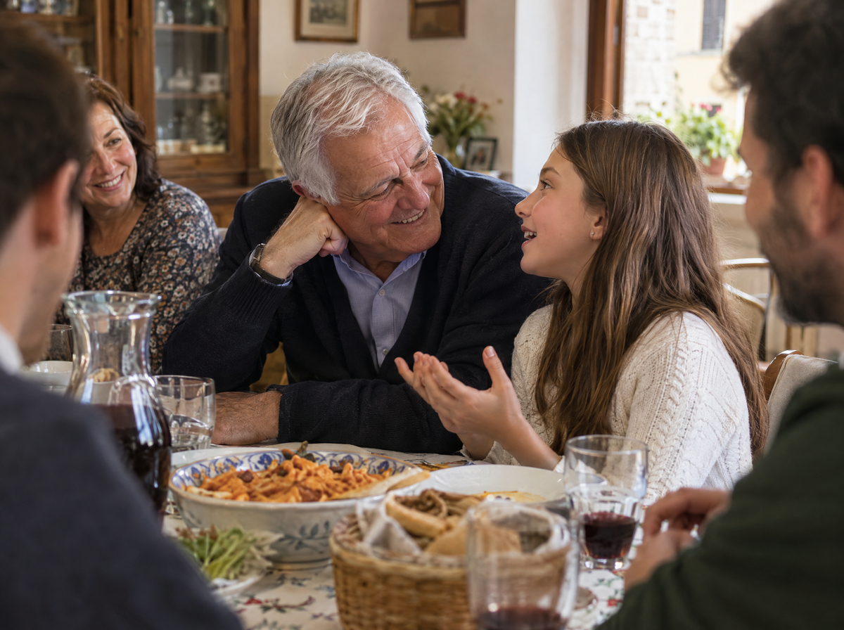 Pranzo della domenica in famiglia